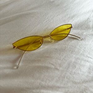 Yellow Cat Eye Sunglasses